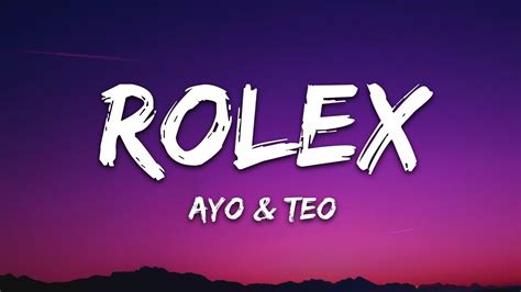 ayo rolex lyrics.